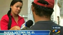 A hombre le roban su pelo