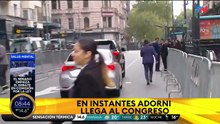 Así llegó Adorni para dar su informe de gestión en el Congreso
