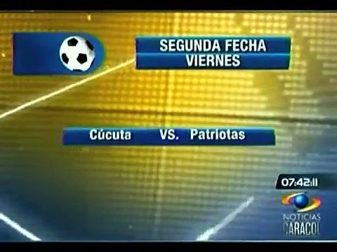 Segunda fecha del Apertura 2012