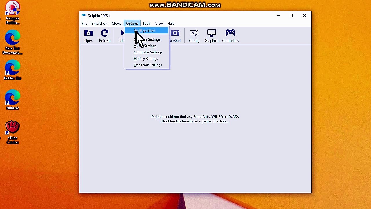 How to change language idiom on Dolphin Emulator