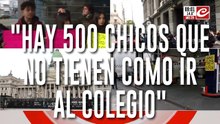 Estudiantes de Florencio Varela protestan por el cierre de una empresa de colectivos