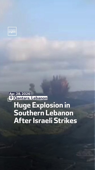Huge Explosion in Southern Lebanon After Israeli Strikes