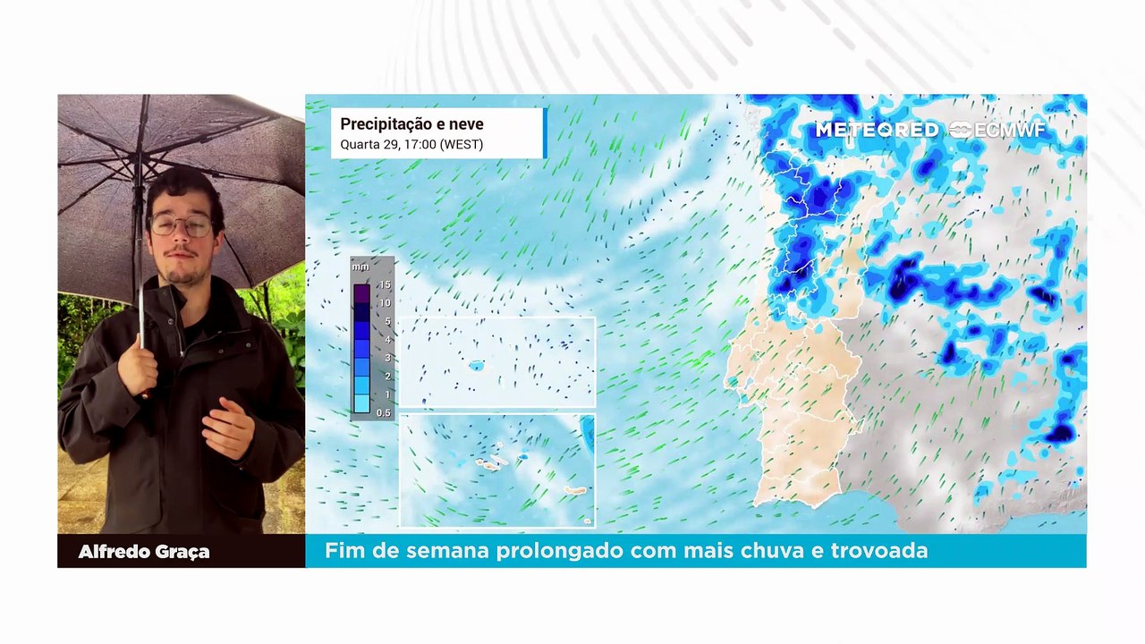 Fim de semana prolongado com mais chuva e trovoada