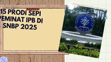 15 Prodi Sepi Peminat IPB di SNBP 2025, Terbanyak Program D4