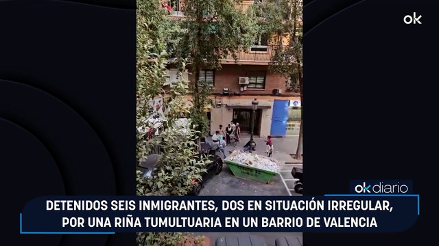 Detenidos seis inmigrantes, dos en situación irregular, por una riña tumultuaria en un barrio de Valencia