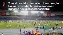 Enfrentamientos en el Pascual Guerrero entre hinchas del América y Cali | El Espectador