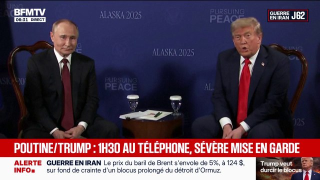 Guerre au Moyen-Orient: Vladimir Poutine met en garde Donald Trump contre les conséquences dommageables qu'aurait une nouvelle action militaire contre l'Iran