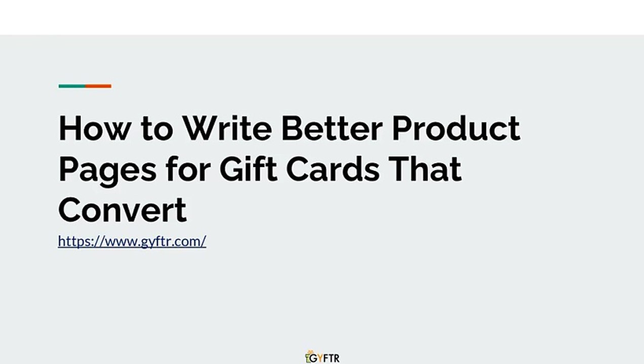 How to Write Better Product Pages for Gift Cards That Convert