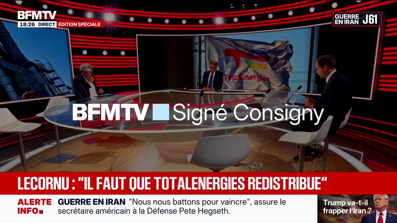 SIGNÉ CONSIGNY - Bénéfices de Totalenergies: "Il n'y a pas de raison qu'ils ne fassent pas un petit effort patriotique", affirme Charles Consigny
