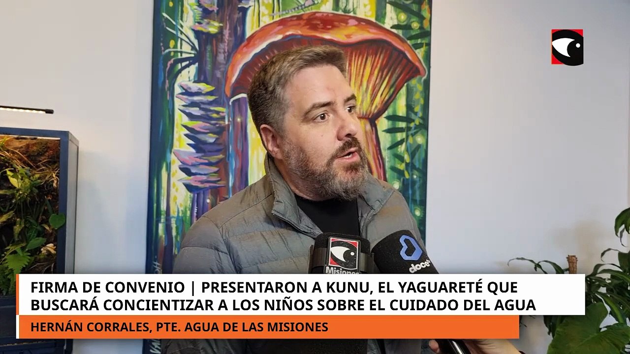 Presentaron a Kunu el yaguareté que buscará concientizar a los niños sobre el cuidado del agua