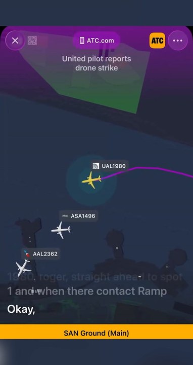 San Diego bound plane reportedly strikes ‘red, shiny’ drone