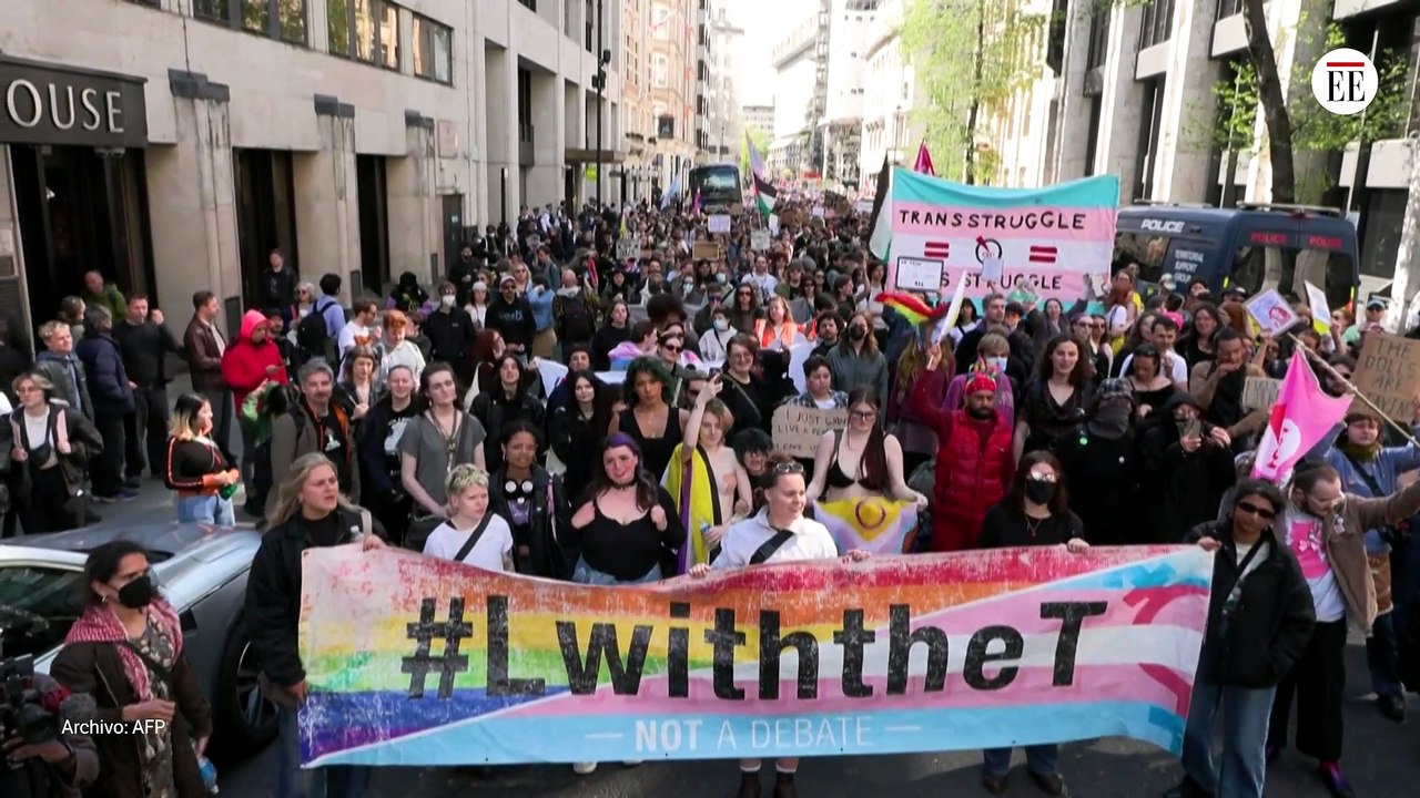 Protestas en Londres por los derechos de las personas trans
