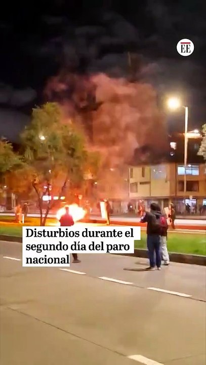 Bogotá: bloqueos y disturbios durante el segundo día del paro nacional