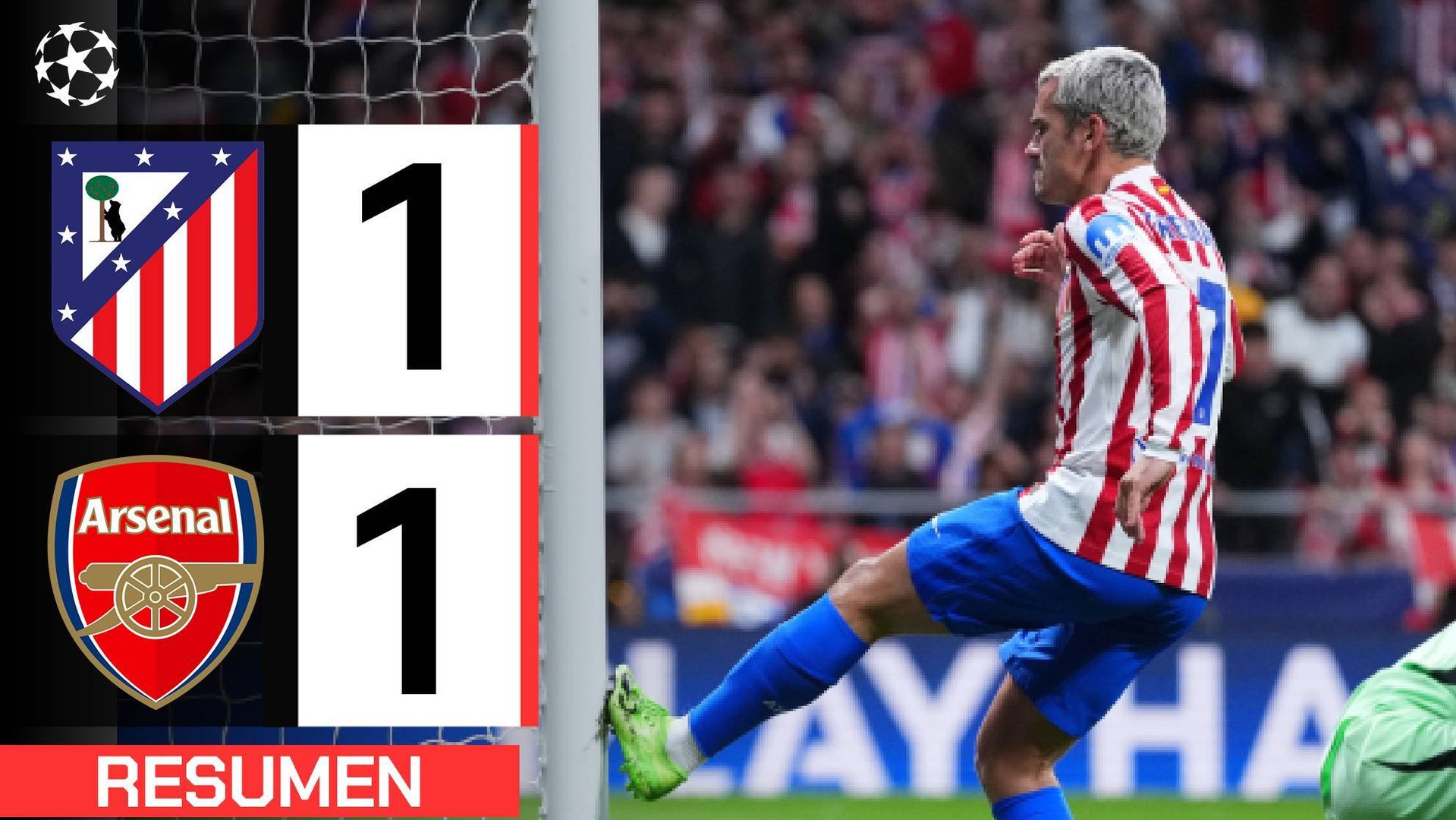 Atlético de Madrid 1-1 Arsenal: resumen y goles | Champions League (semifinales, ida)