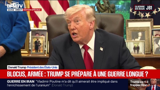 Détroit d’Ormuz: “Ce blocus c’est du génie”, affirme Donald Trump