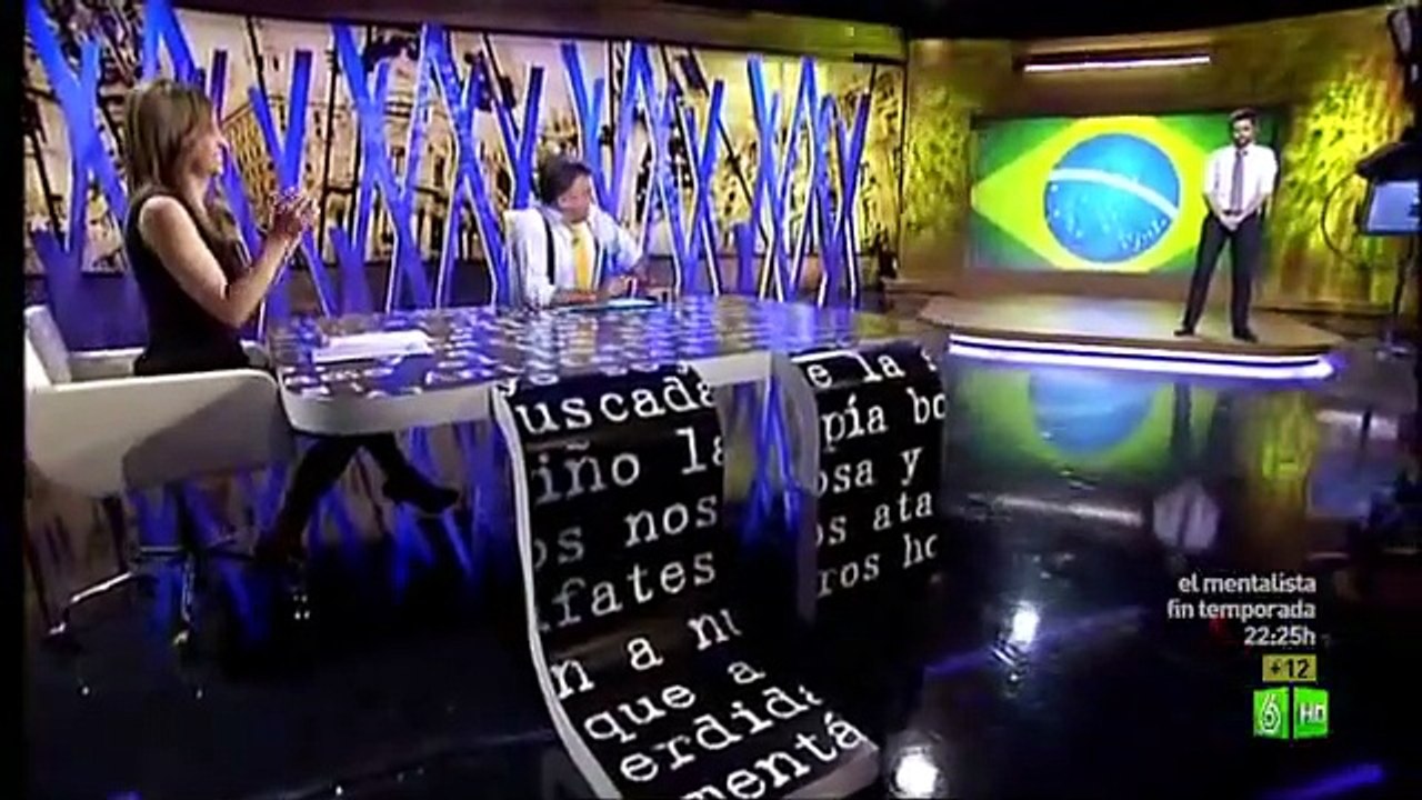 El Intermedio (P.938) 04-06-2012 (parte 3A) Dani Mateo el rey en Brasil