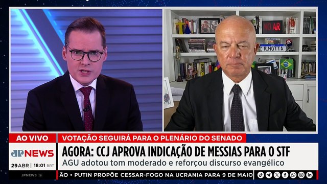 AGORA: CCJ aprova indicação de Jorge Messias para o STF