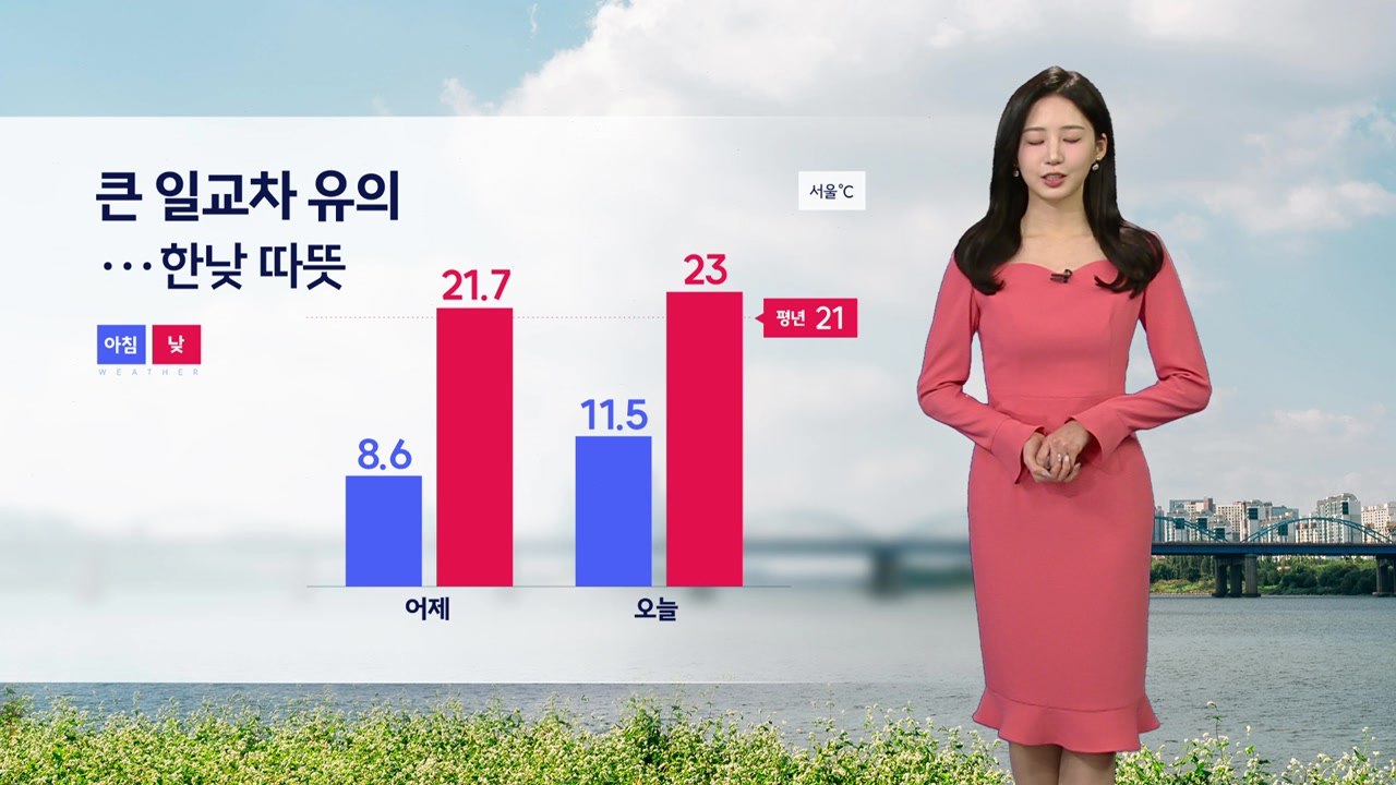 [출근길 YTN 날씨 4/30] 오늘 큰 일교차 큰 봄 날씨...늦은 오후부터 남부...