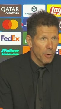 El emotivo reconocimiento de Simeone a la afición rojiblanca tras su apoyo ante el Arsenal