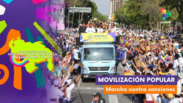 Movilización contra sanciones en Venezuela