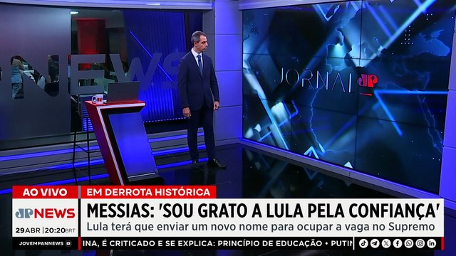 AGORA: Saber perder faz parte da democracia , declara Messias após rejeição no Senado