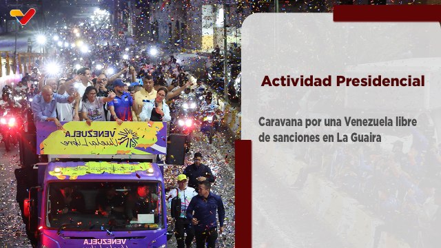 Presidenta (E) Delcy Rodríguez lideró la caravana de la peregrinación por el cese de las sanciones