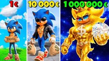 De 1 $ à 1 000 000 $ : l'incroyable aventure de Sonic dans GTA 5 ! (mod du film Sonic)