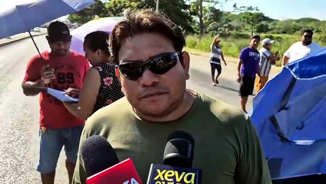 Ciudadanos protestan y amenazan con dormir en la calle por calor y apagones en Tabasco