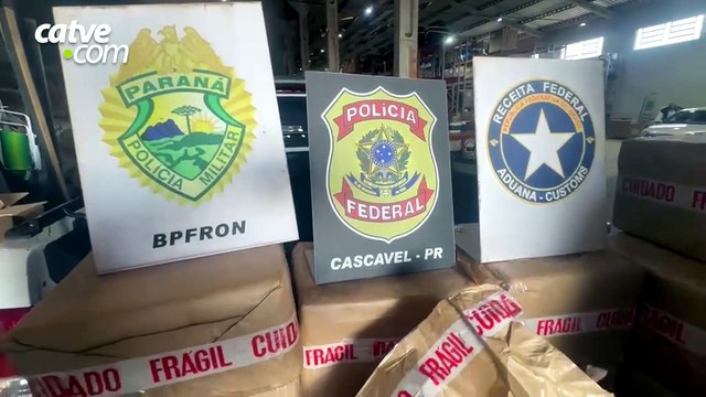 Operação conjunta apreende 139 quilos de maconha e cigarros contrabandeados em Cascavel