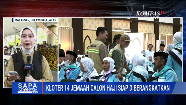 387 Jemaah Haji Maluku Utara Tiba di Asrama Haji Sudiang Makassar, Siap Berangkat ke Tanah Suci
