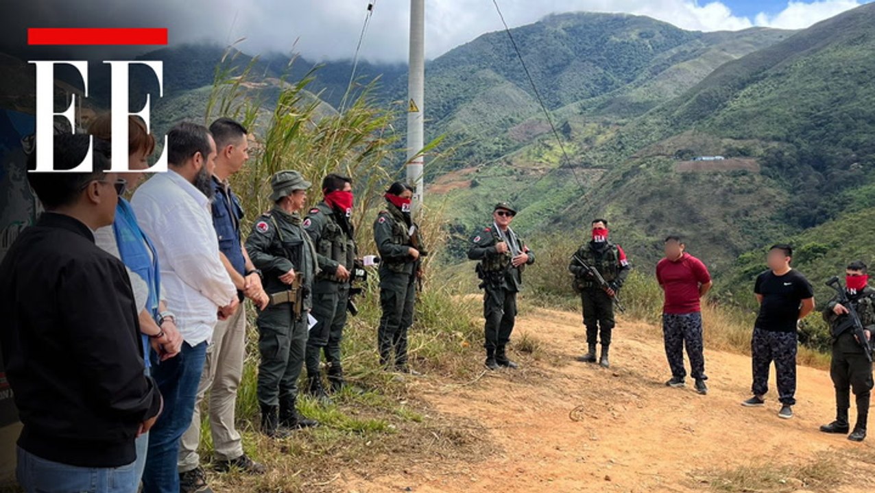 ELN liberó a los cinco policías secuestrados en un retén en Tibú
