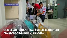 Penampakan Barang-Barang Korban Kecelakaan Kereta di Bekasi, HP hingga Alas Kaki