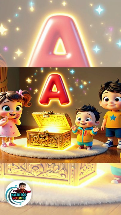 Mystery Box Letters A C D O 🔤 | Pre-Writing Alphabet Fun | Kabir’s World #Shorts