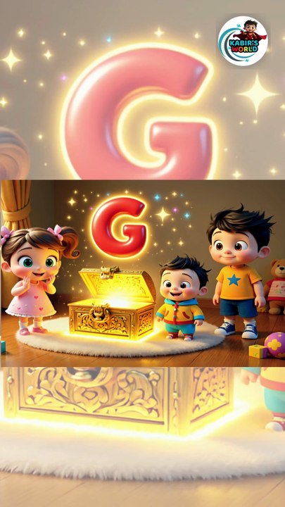 Mystery Box Letters G Q B P 🔤 | Grapes Queen Ball Parrot | #Shorts #KabirsWorld #Prenursery