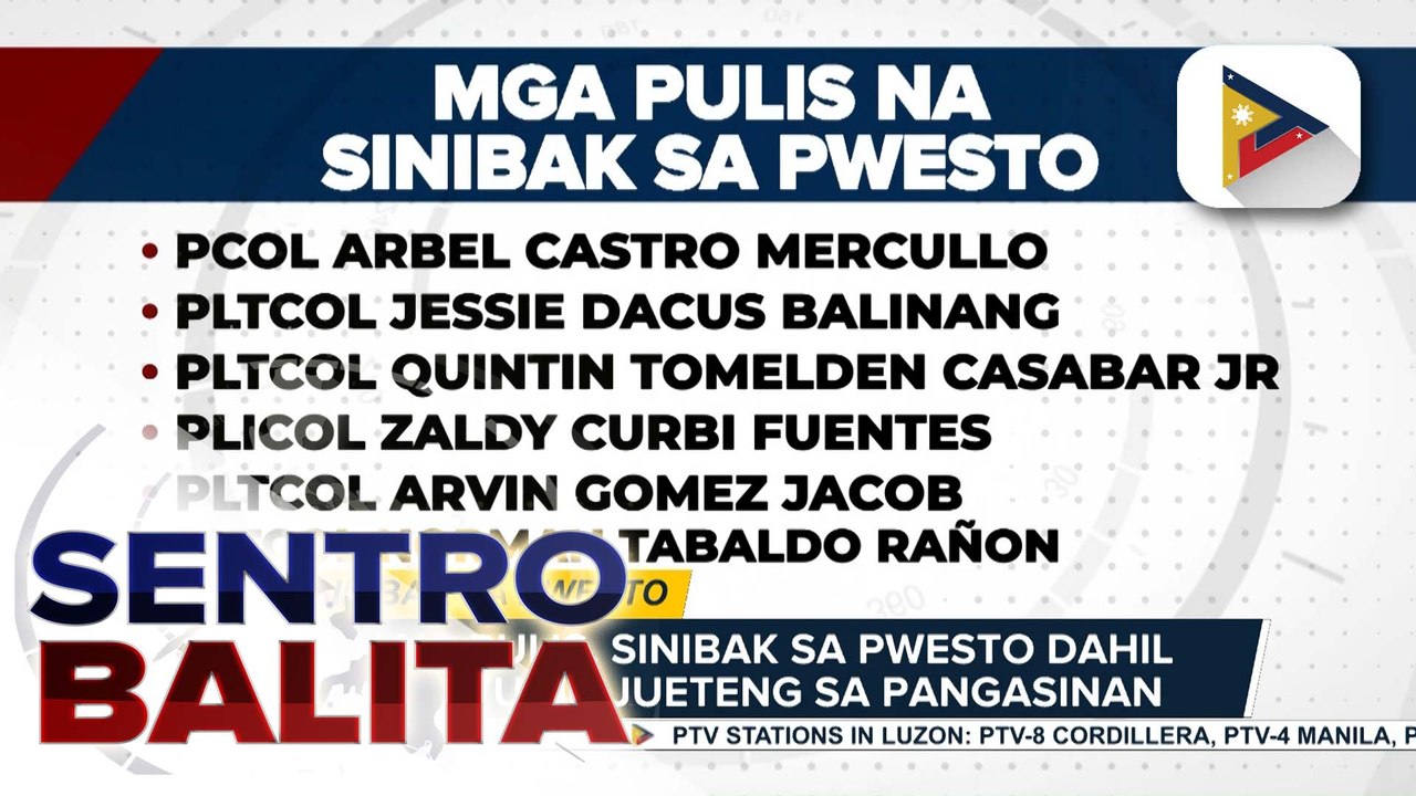 11 pulis sa Pangasinan, sinibak sa pwesto dahil sa isyu ng jueteng