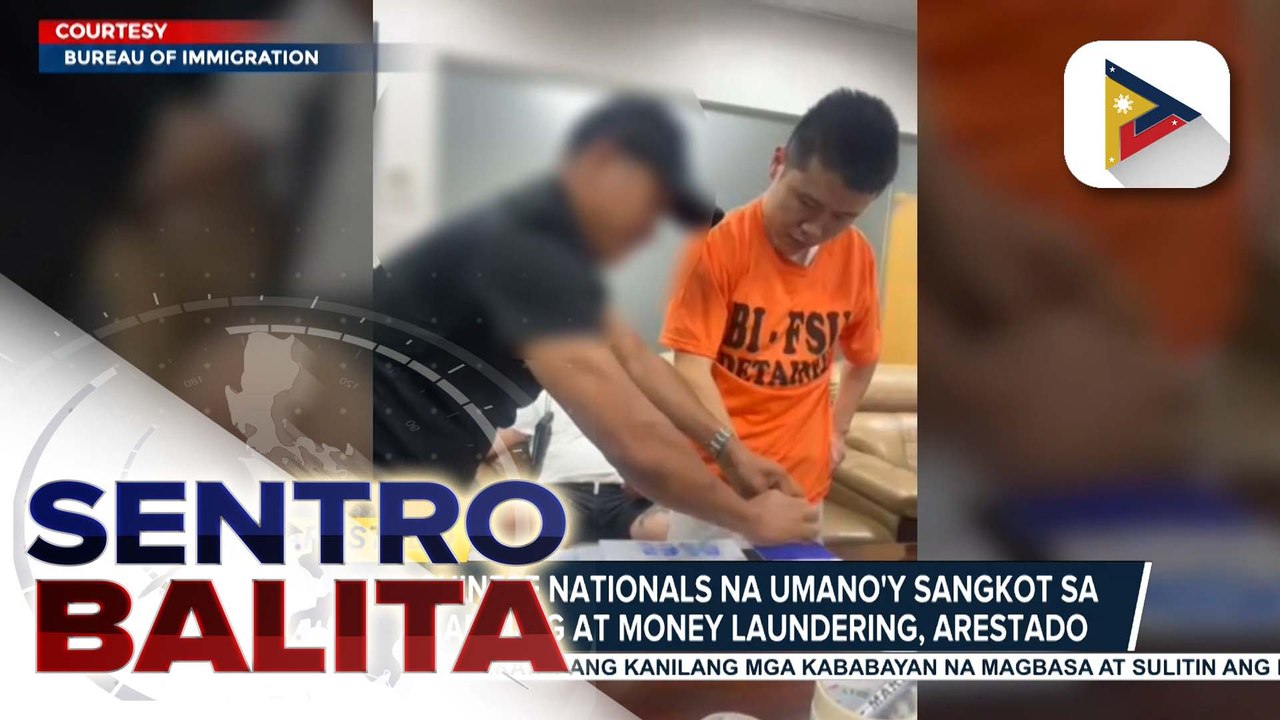 3 Chinese Nationals na umano'y sangkot sa online scamming at money laundering, arestado