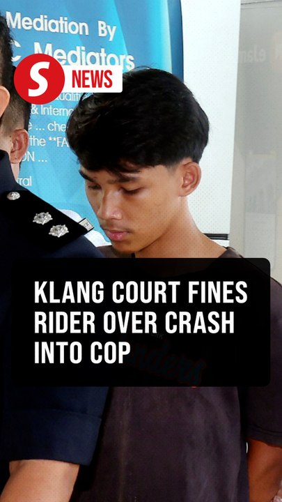 Delivery rider fined RM3,000 for ramming police officer at roadblock