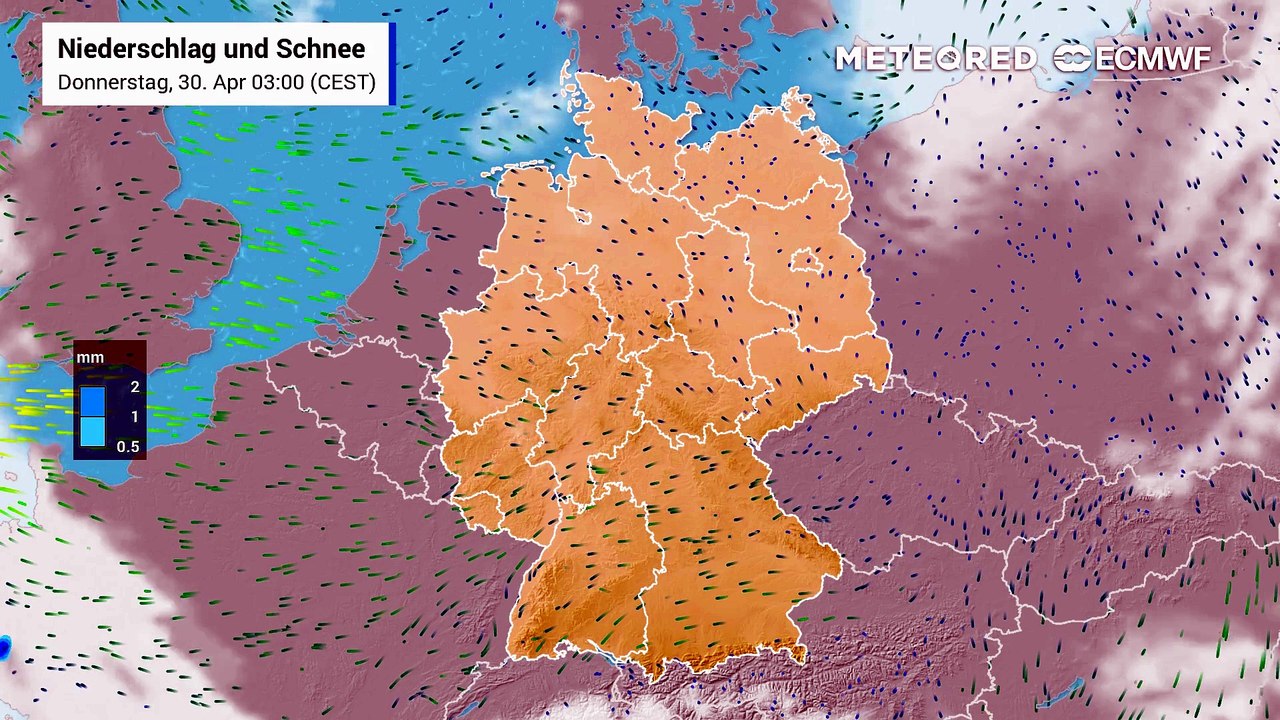 Die Wolken werden am Wochenende mehr - erste Schauer und Gewitter tauchen im Westen auf!