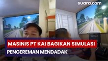 Masinis PT KAI Bagikan Simulasi Pengereman Mendadak