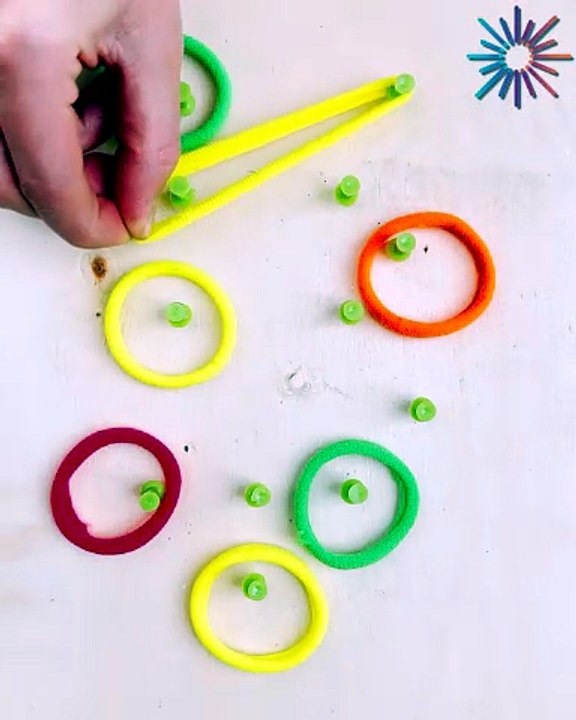 DIY fun with colorful loops 🌈