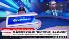 Flávio Bolsonaro após rejeição de Messias: “O governo Lula acabou”