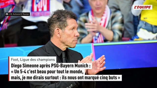 Le constat amer de Diego Simeone après PSG-Bayern... même s'il a apprécié le spectacle - Foot - Ligue des champions
