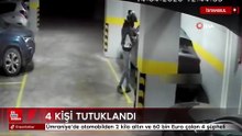 Ümraniye’de otomobilden 2 kilo altın ve 60 bin Euro çalan 4 şüpheli tutuklandı