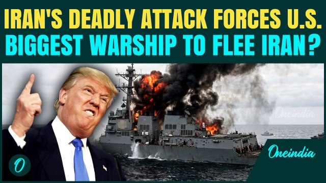 US Warship USS Gerald R Ford BOMBED By Iran? Trump’s Warship FLEES After 300 Days | US Iran War