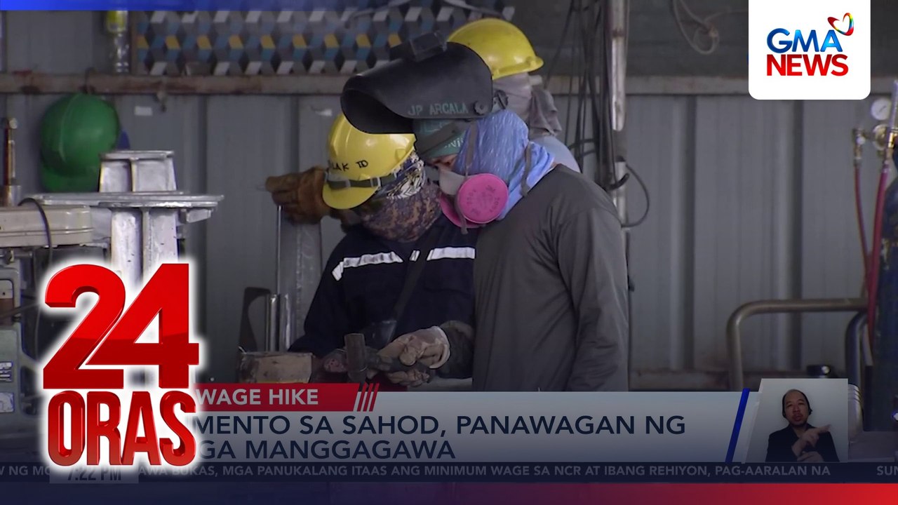 Umento sa sahod, panawagan ng mga manggagawa | 24 Oras