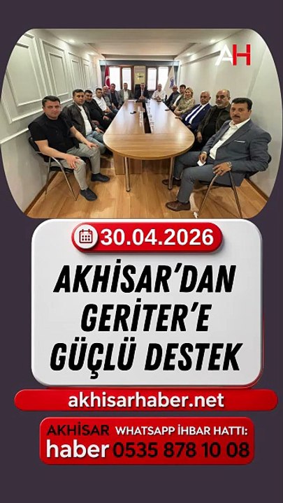 Akhisar’dan Geriter’e Güçlü Destek