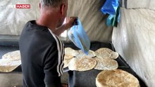 Gazze'de yokluk içinde kurulan bir fırın