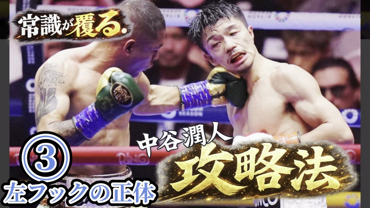 中谷潤人の左フックの構造｜なぜ一撃で倒せるのか【ボクシング解説③】  本動画はシリーズ第③弾と...