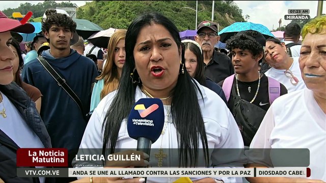 Peregrinación nacional por la paz y el fin de las sanciones desbordó las calles mirandinas