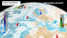 Fim de semana prolongado com chuva e trovoada em Portugal continental